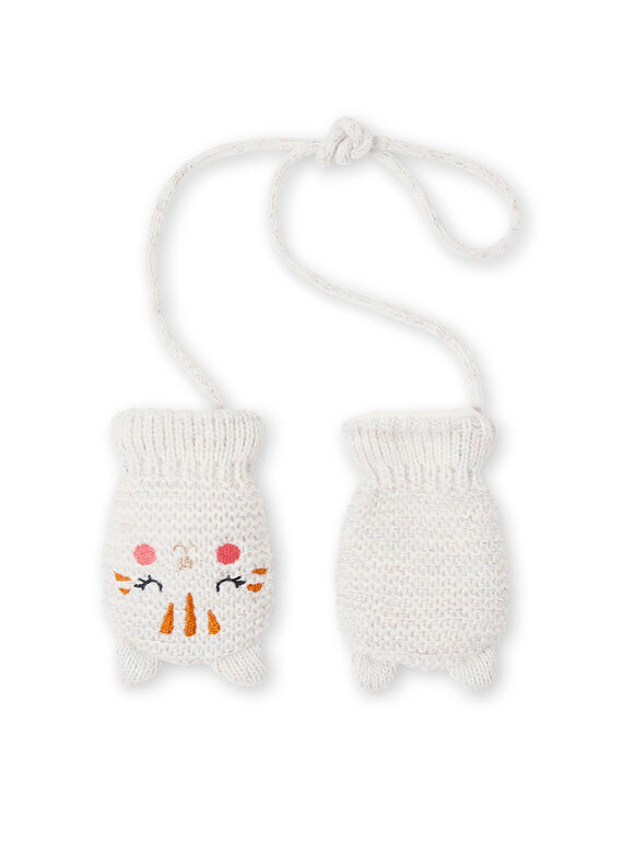 Paire de moufles layette fille  KYISAGAN / 20WI09O1GAN001